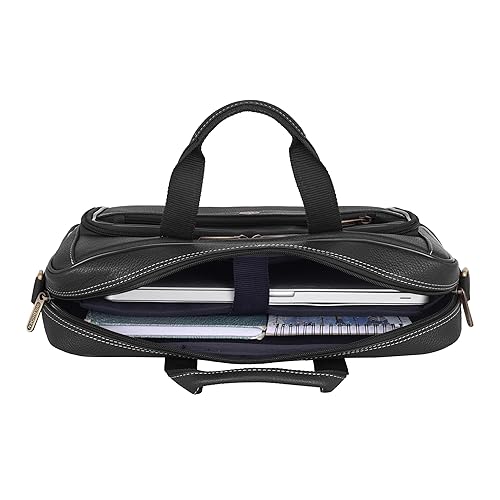 WildHorn Leather Laptop Bag for Men – Fits up to 15.6-inch Laptop/MacBook | Padded Laptop Compartment | Carry Handles & Adjustable Strap | Dimensions: 16.0 x 3.5 x 11.5 inches - Image 3